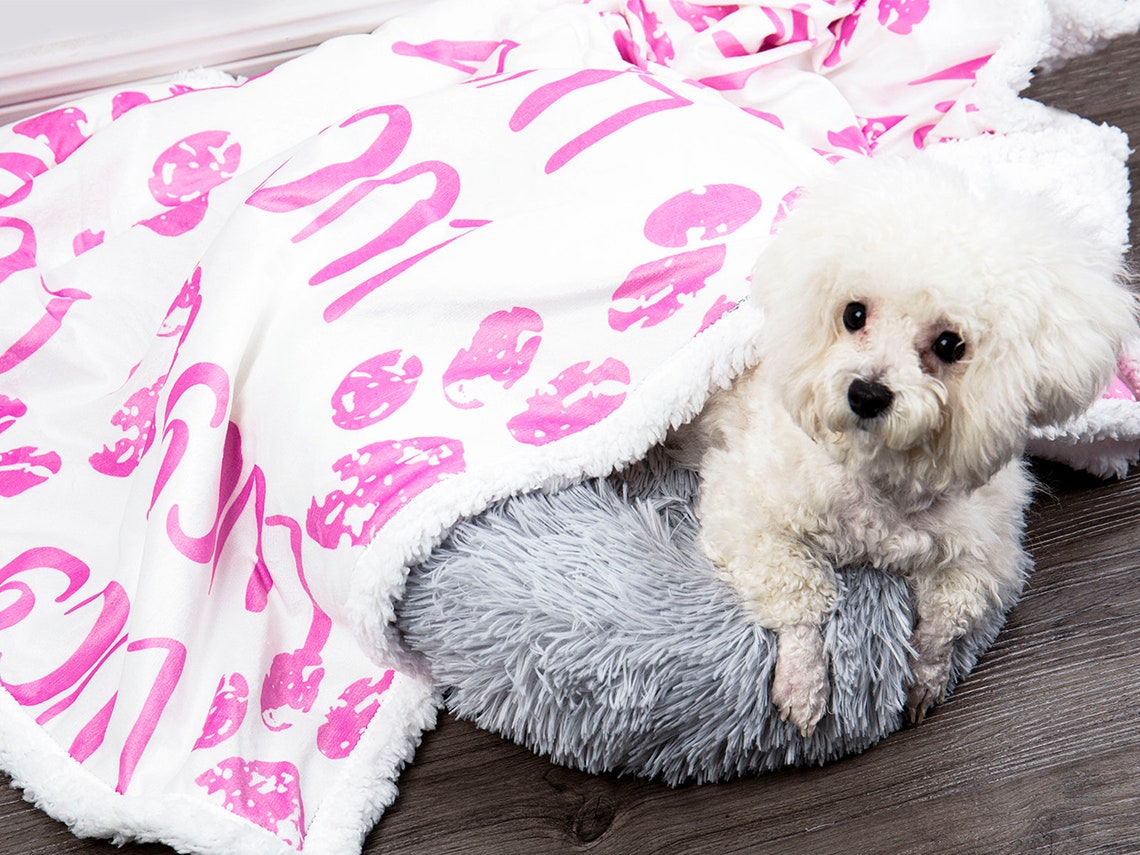Custom Pet Blanket Personalized Dog Blanket Crate Blanket Etsy