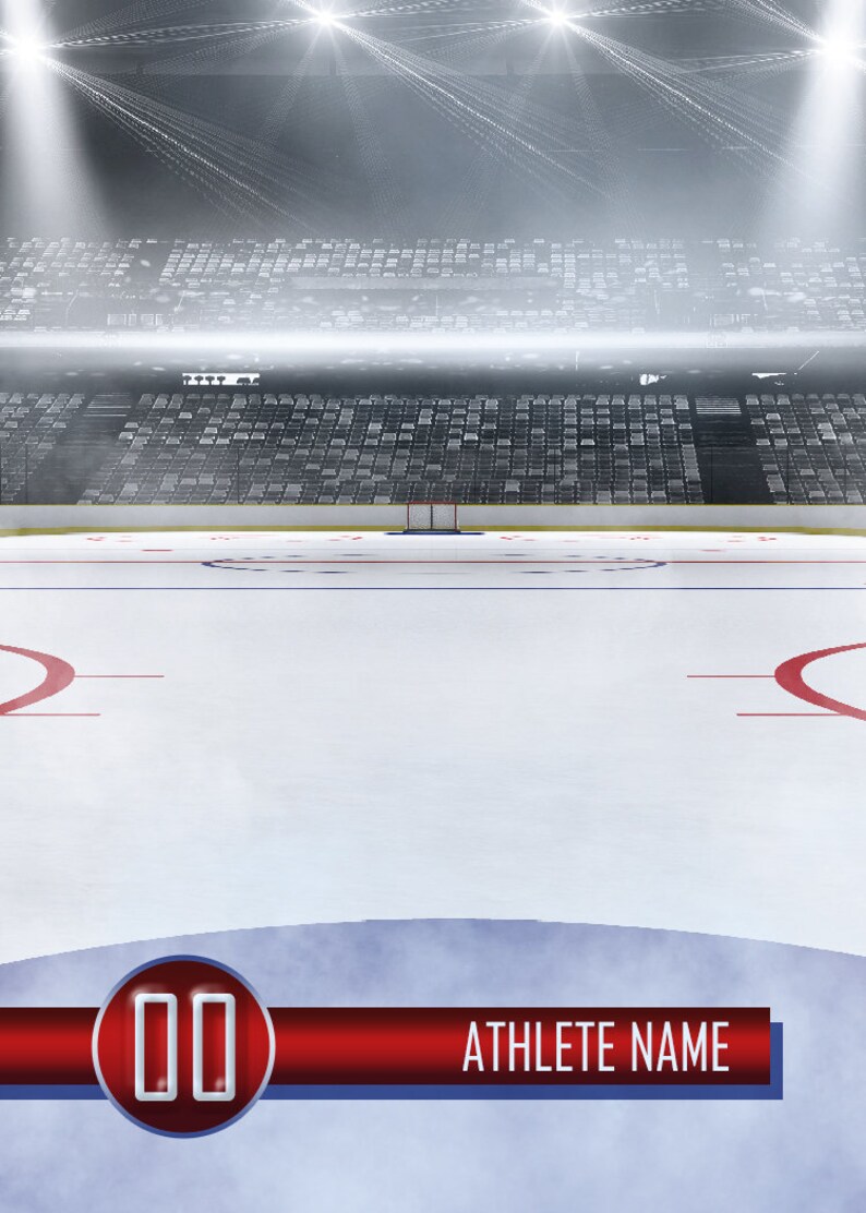 Trading Card Template Sports Card Template Custom Hockey Card Template