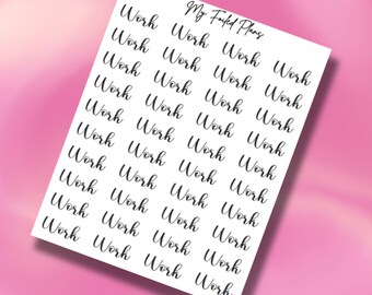 Arbeit // Foiled Script Sticker