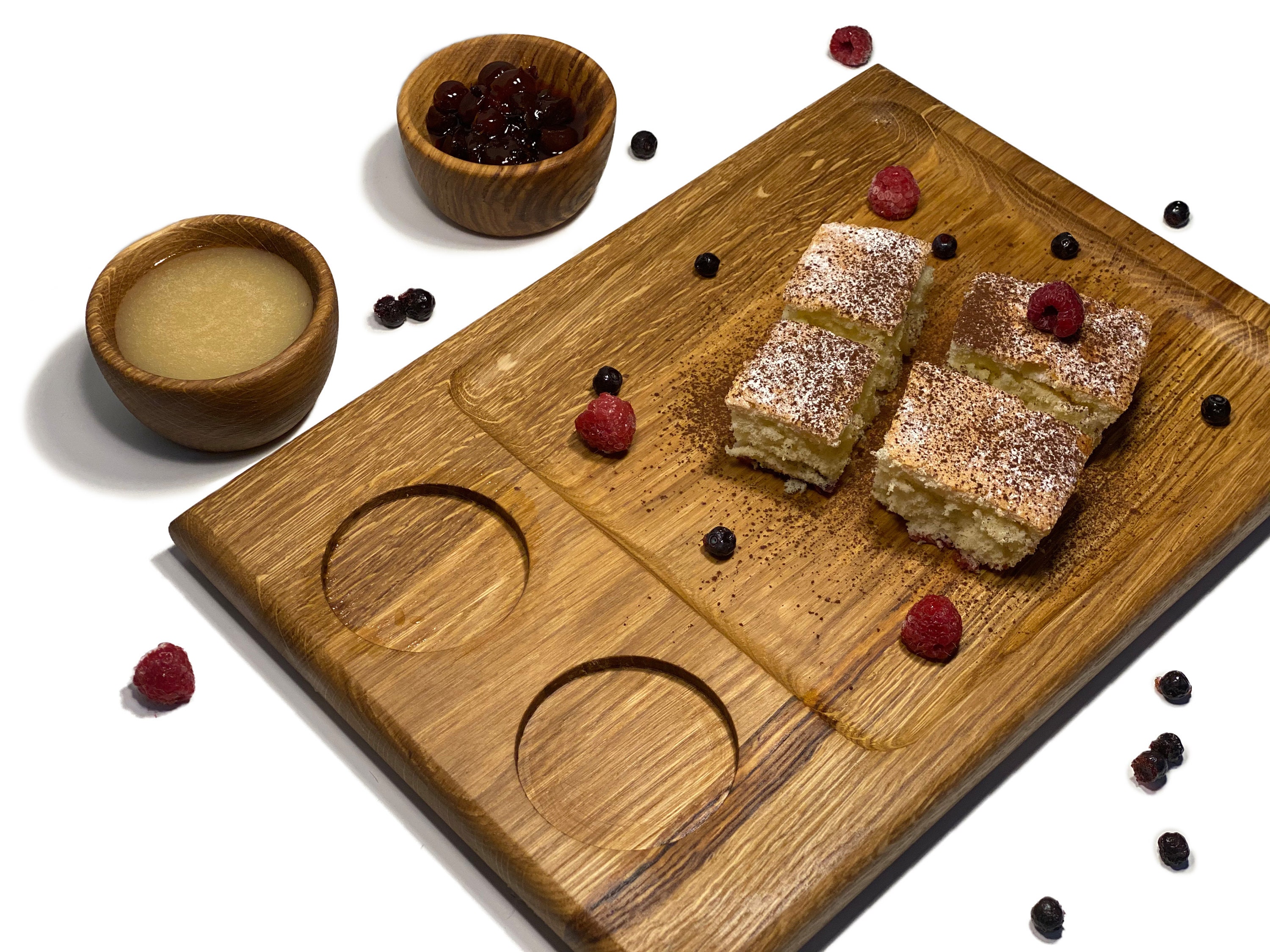 Wooden Plates Wooden Bowl Dish Set Serving Bowl Etsy