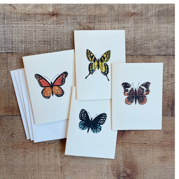 Butterflies - Hand Illustrated Notecards