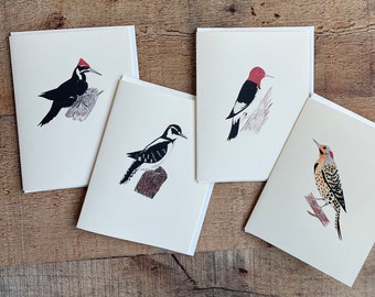 Woodpeckers - Hand Illustrated Notecards
