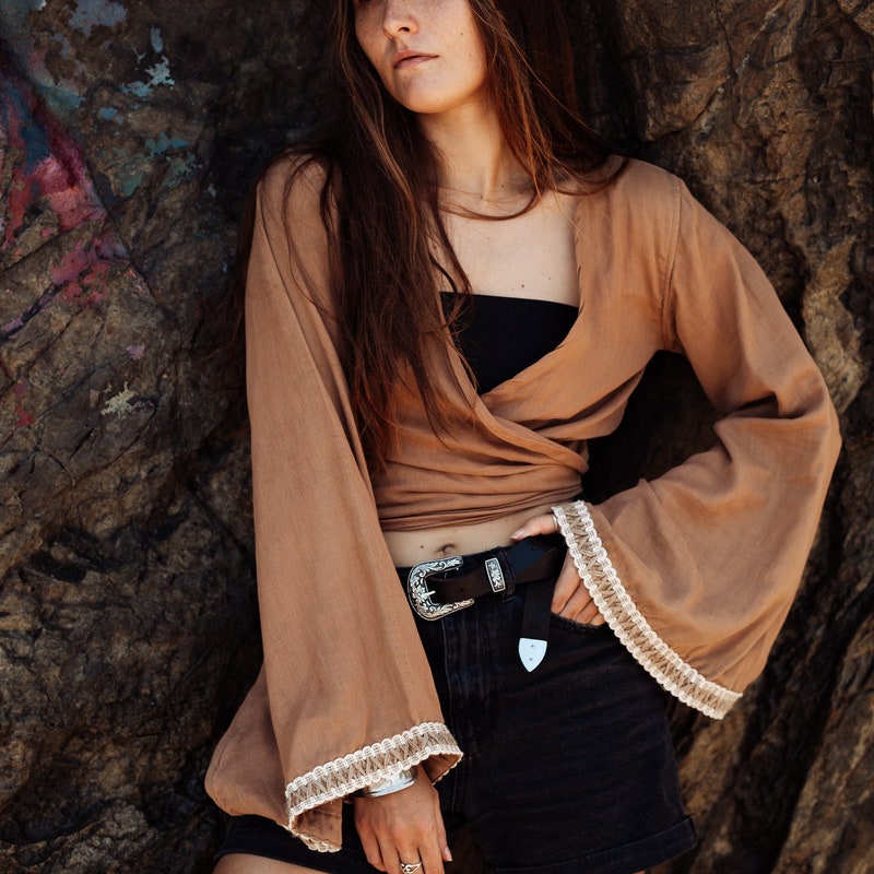 Tribal Print Crop Top