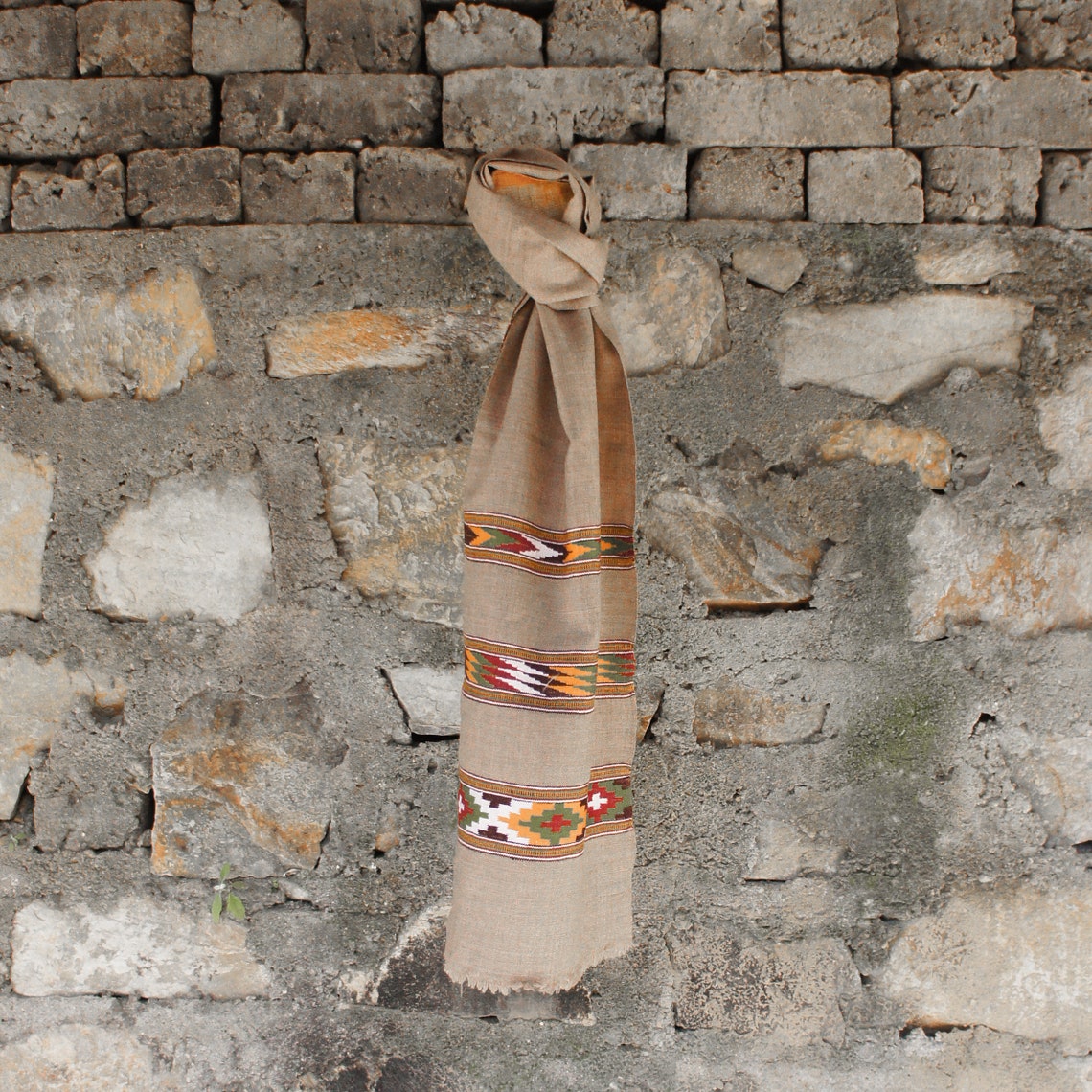 Espresso Handloom Cashmere Scarf - From Himalaya