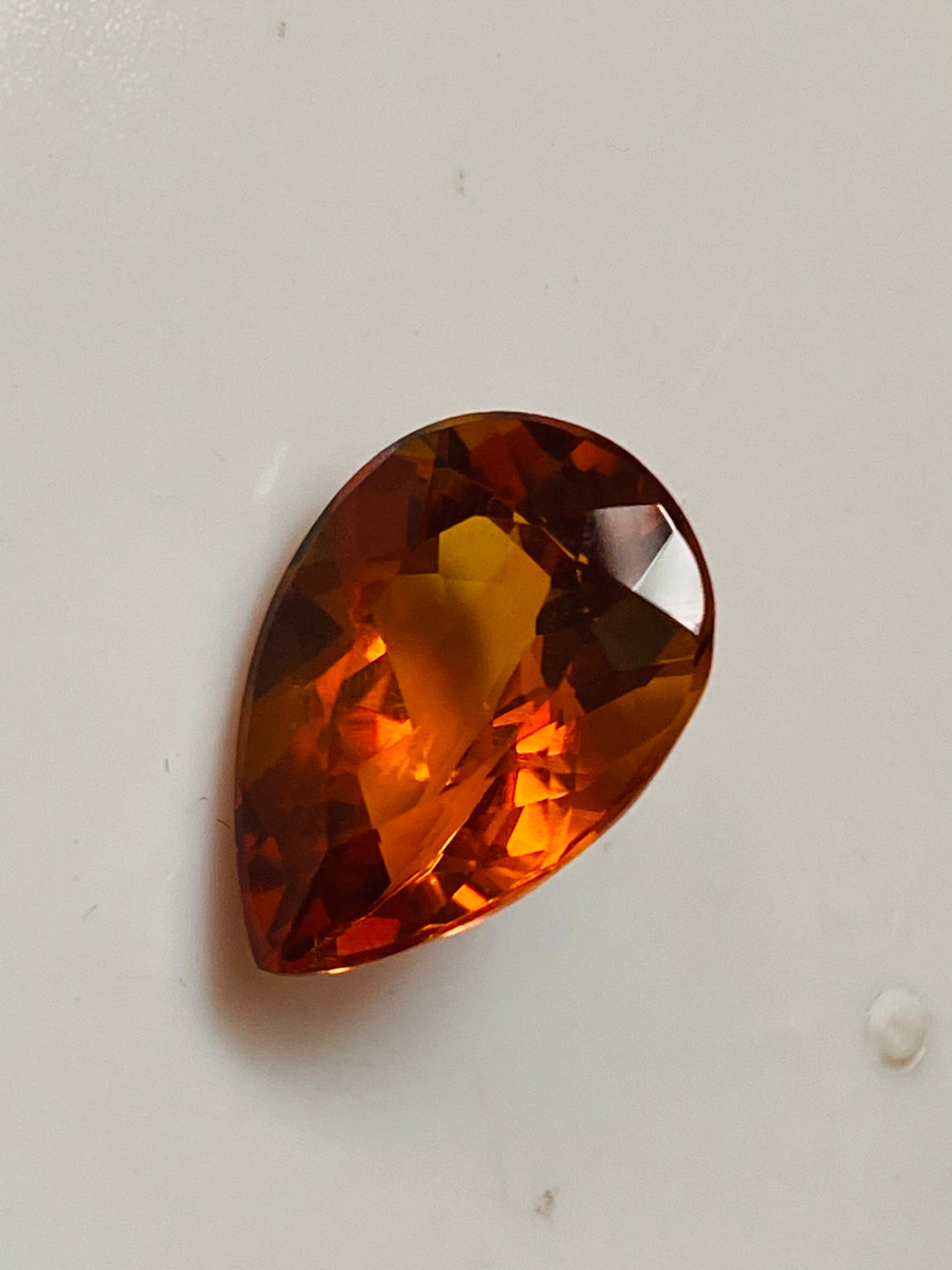 Natural citrine gemstone High grade citrine gemstone Pear Etsy