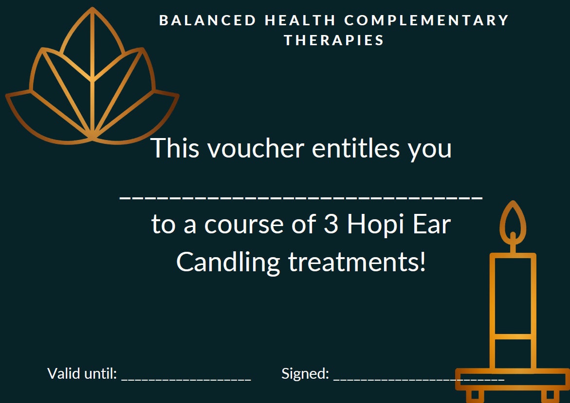 Hopi Ear Candling Treatment Course Voucher x3 Treatments Etsy