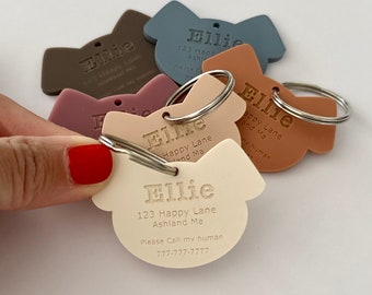 Dog Tag SVG Laser File: Pet Puppy Collar Tag, Glowforge Tested