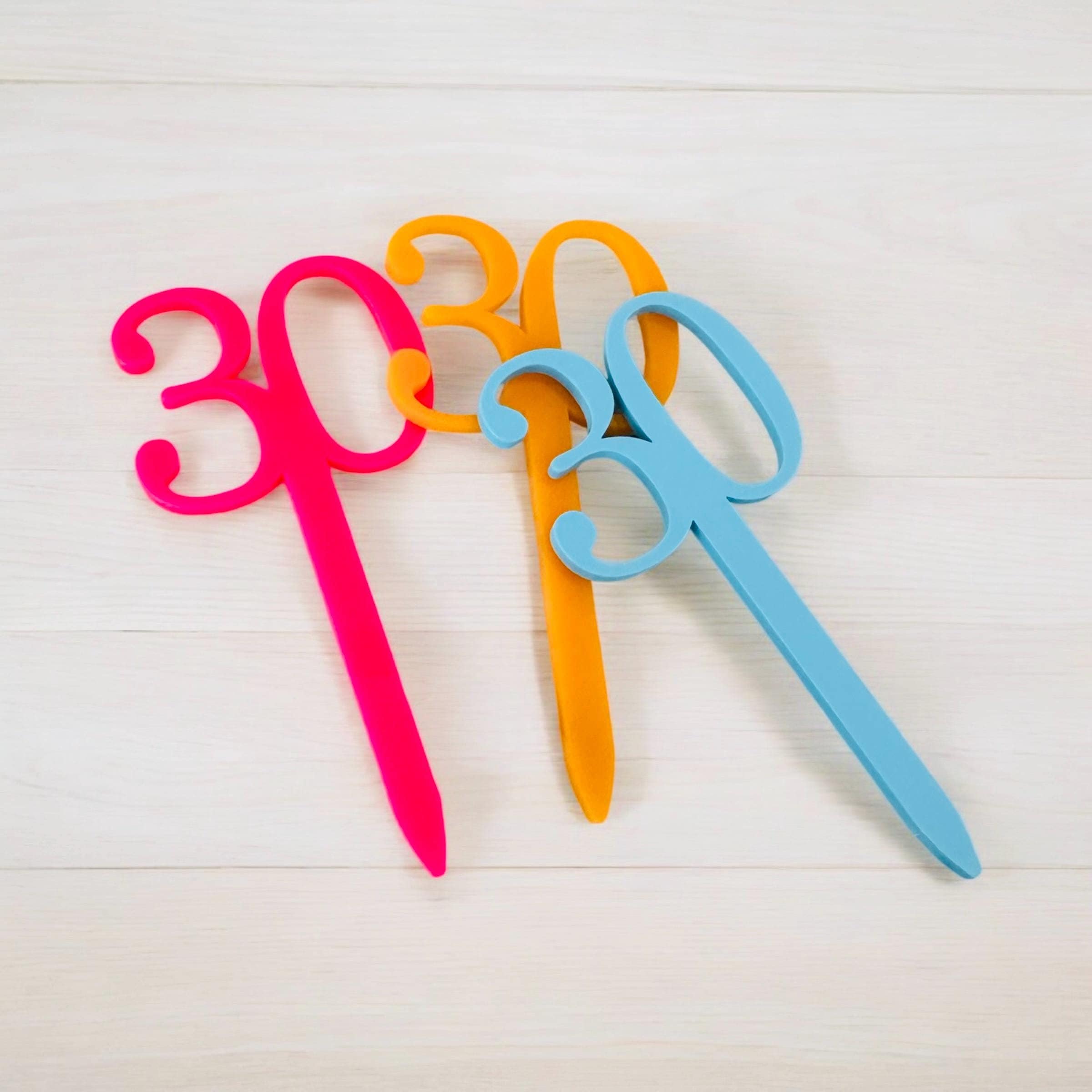 Acrylic Number Cupcake Topper: Custom Age Cake Decor
