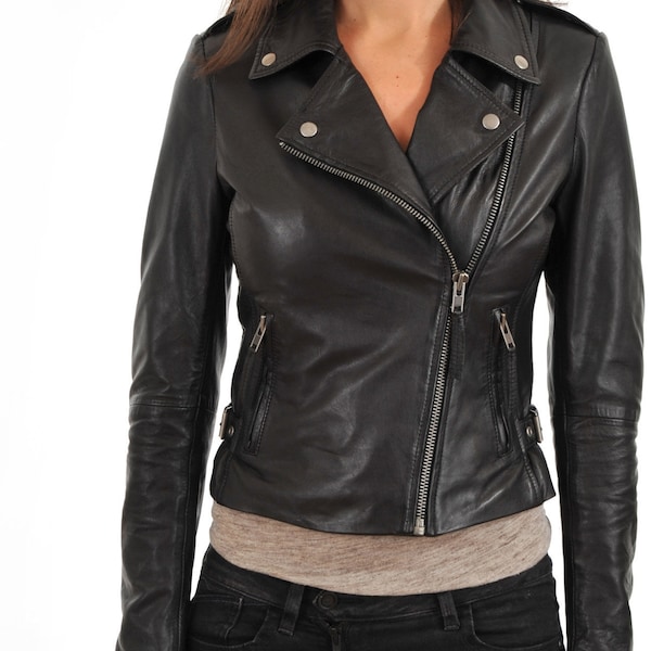 Women Leather Jacket - Etsy