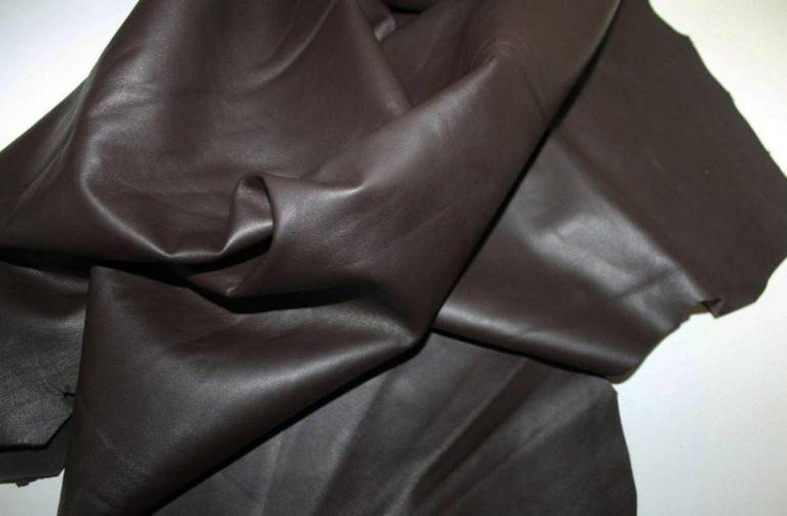 Brown Genuine Leather Real Lambskin Hides Soft Finish Etsy UK
