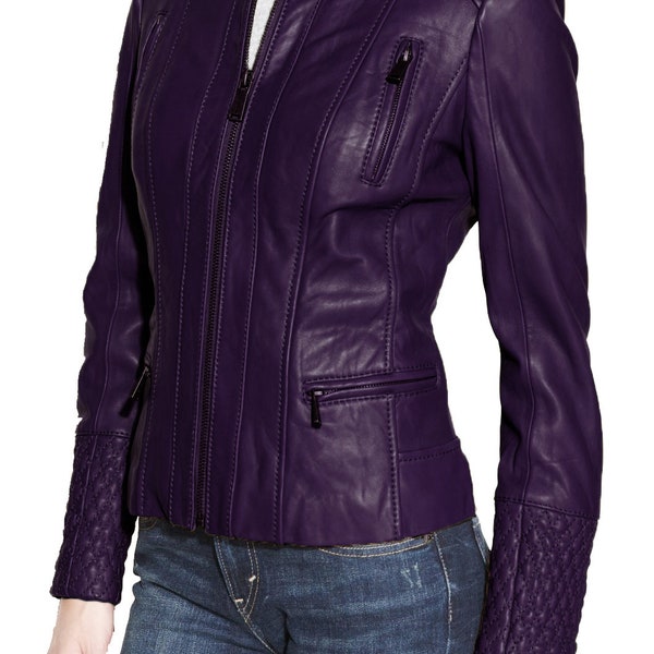 Women Leather Jacket - Etsy