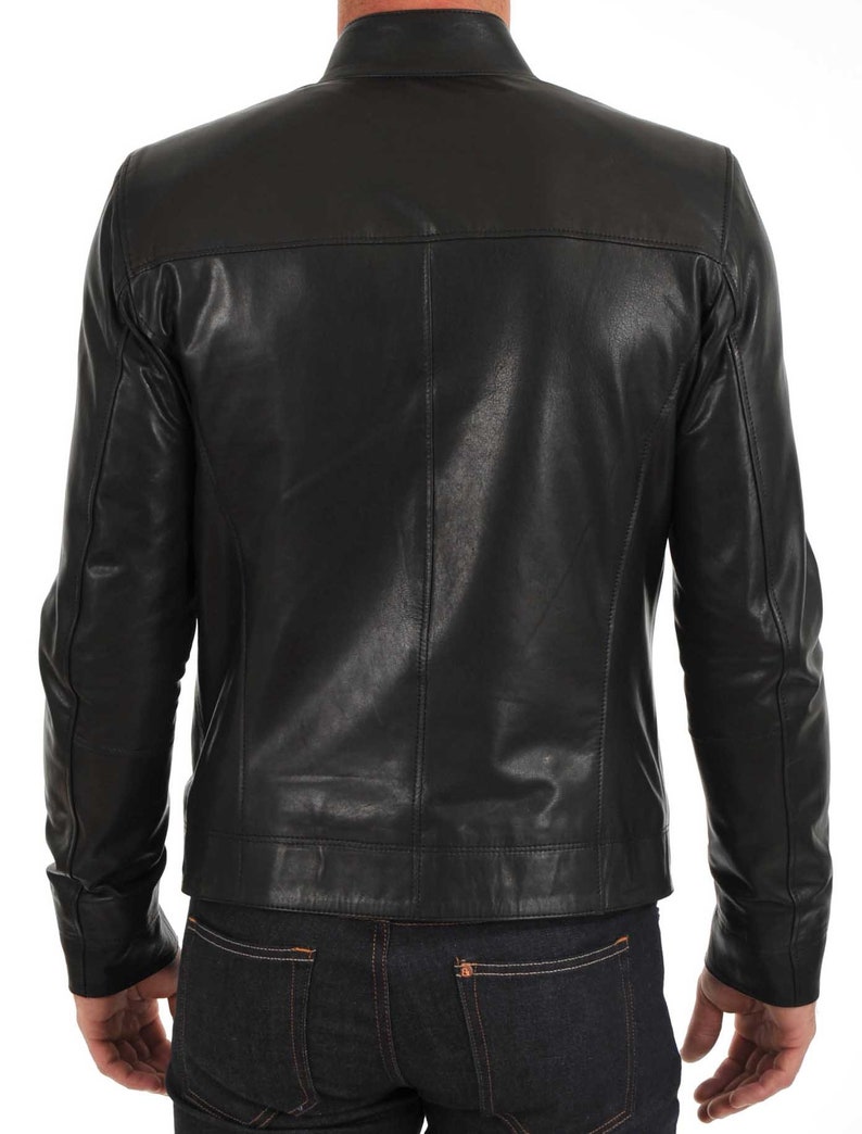 Men's Leather Jacket Stylish Handmade Motorcycle Bomber - Etsy