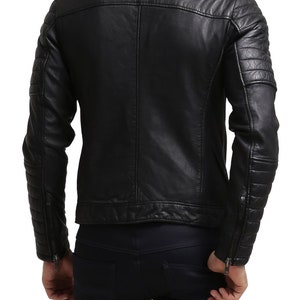 Men's Leather Jacket Stylish Handmade Motorcycle Bomber - Etsy