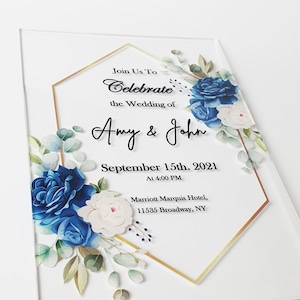 acrylic cards for wedding