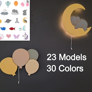 Night Light for Kids, Nursery Decor, Customized Wall Art , Nursery Wall Light, Wall decor for kids