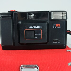 Étui Hanimex D'origine Bleu Pour Appareil 35 AFX - Pochette Compacte Avec Passant