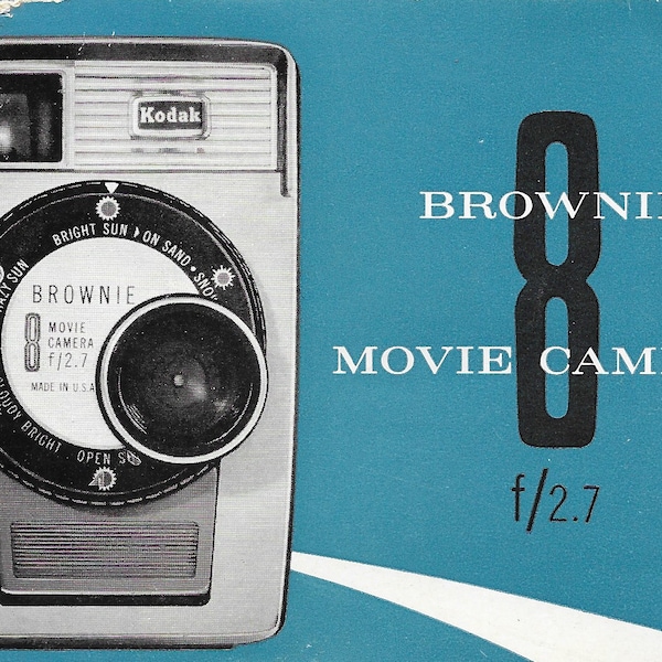 Kodak Brownie Movie Camera 8 f/2.7 Instructions PDF