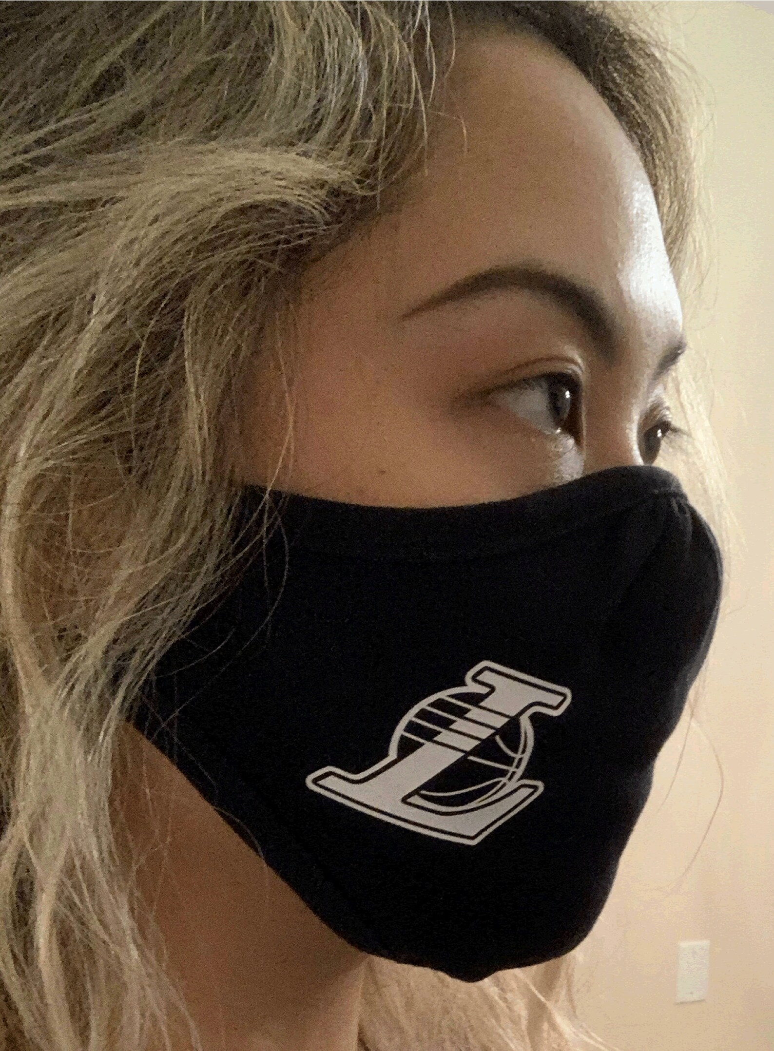 Custom Face Mask NFL Team Logo White Etsy