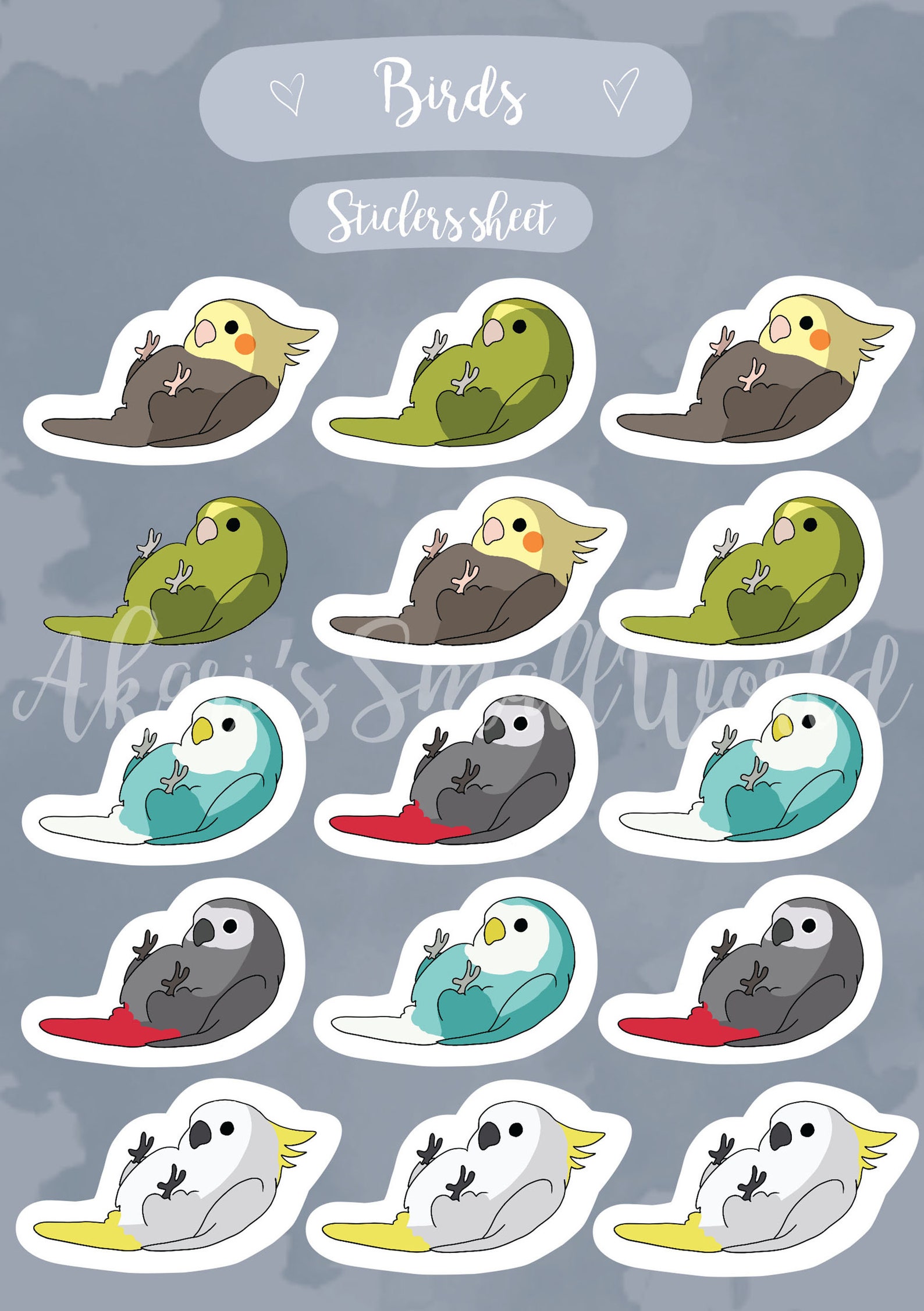 Birds Wall Decals, Birds in Flight, Birds Wall Stickers Chocovenyl