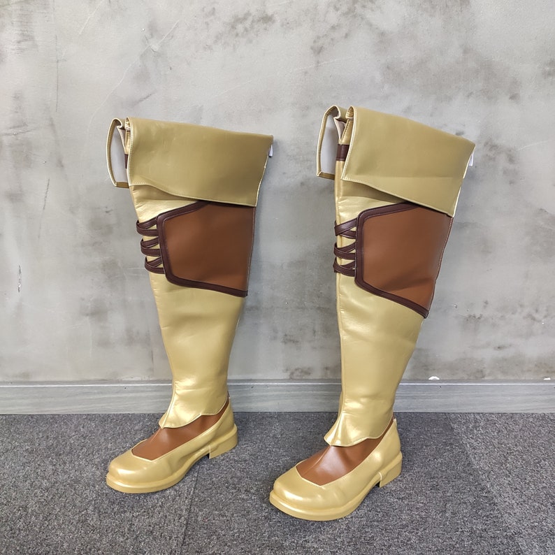 The Rising Of The Shield Hero Raphtalia Cosplay Shoes High Boots Customized Size The Rising Of The Shield Hero Raphtalia Cosplay Shoes High Boots Customized Size