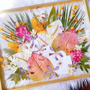 Pressed Wedding Bouquet Preservation | Preserved Wedding Bouquet | Framed Wedding Flowers | Bouquet Keepsake | Bridal Bouquet Preservation