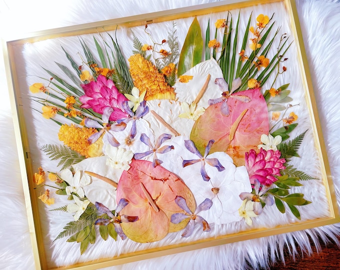 Pressed Wedding Bouquet Preservation | Framed Floral Keepsake