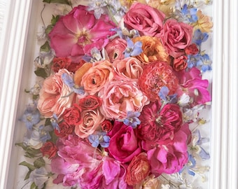 Preserved Wedding Bouquet Shadow Box: Custom Floral Keepsake