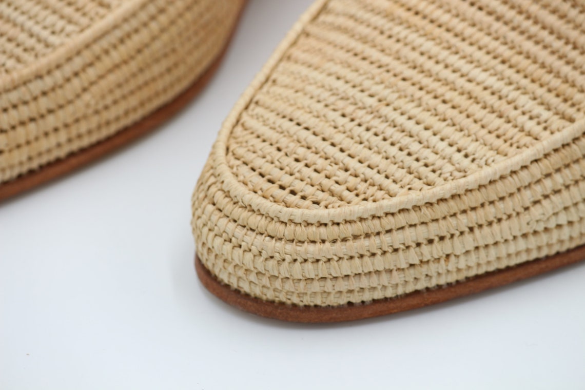 Raffia Loafers for Men Raffia Shoes for Men Men's Raffia - Etsy