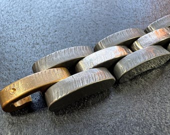 Handmade Titanium Chain Bracelet – Sculptural Link Jewelry, Vermont Art