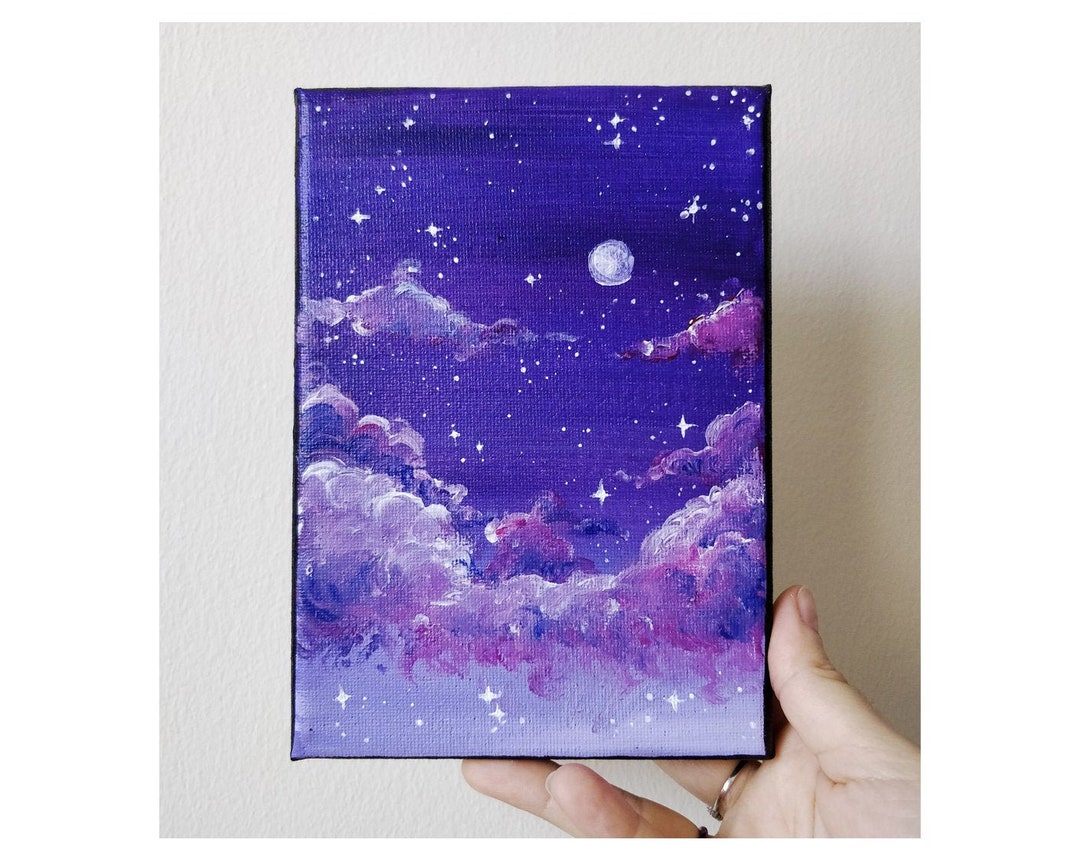 Aesthetic night vibe painting Painting by N art