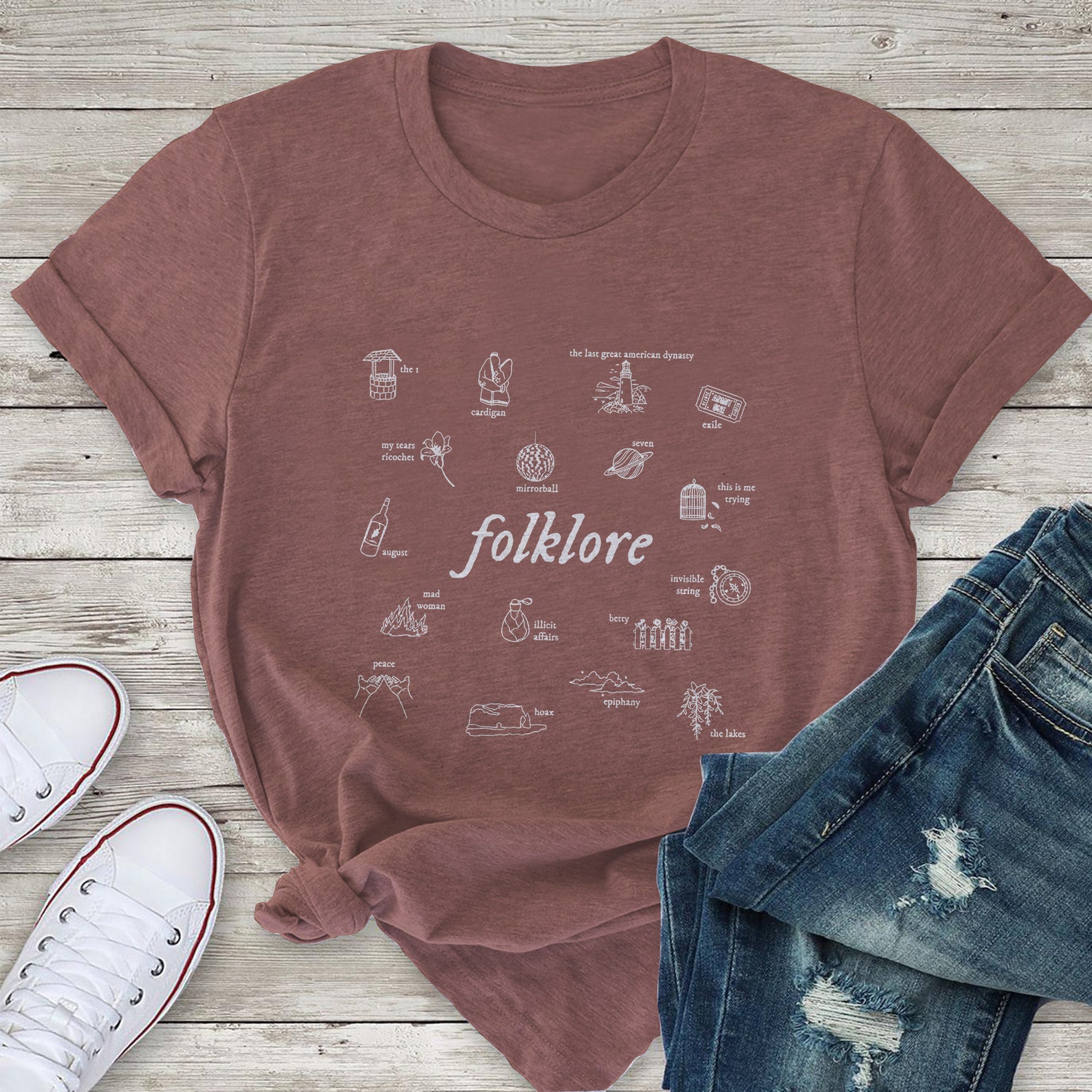 Folklore Taylor Merch Taylor Swift Folklore Seven Inspired | Etsy