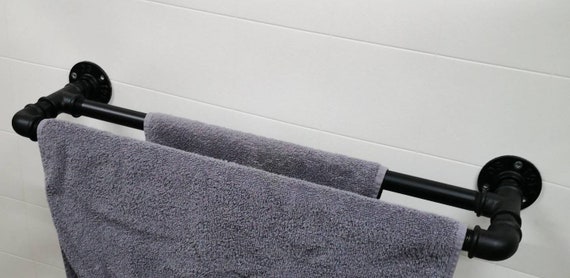 Towel Rail Vintage Loft Style Tube Design Double Tube - Etsy