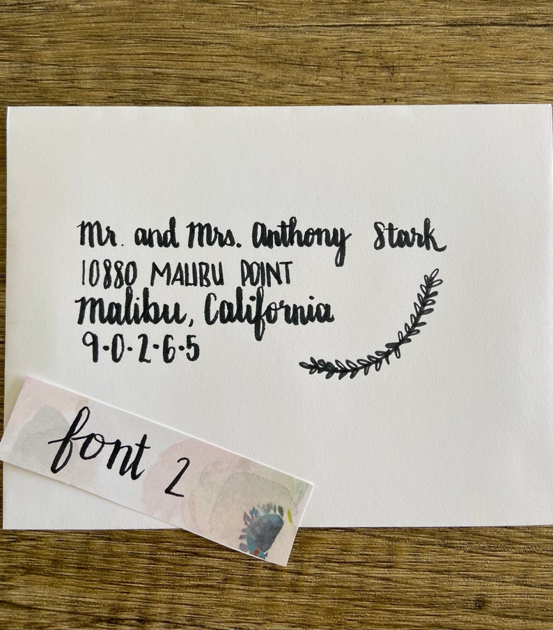 Beautifully Hand Addressed Envelopes Etsy