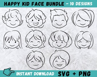 Download Children Face Svg Etsy