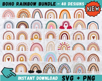 Rainbow Svg Etsy