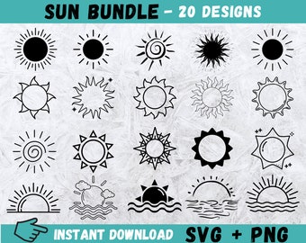 Sun Svg Etsy