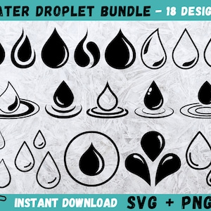 Goccia d'acqua Svg, Gocce d'acqua Svg, Gocce di pioggia Svg, Pioggia Svg, Pioggia Svg, Goccia d'acqua Cricut, Vettore goccia d'acqua, Clip art goccia d'acqua, Png
