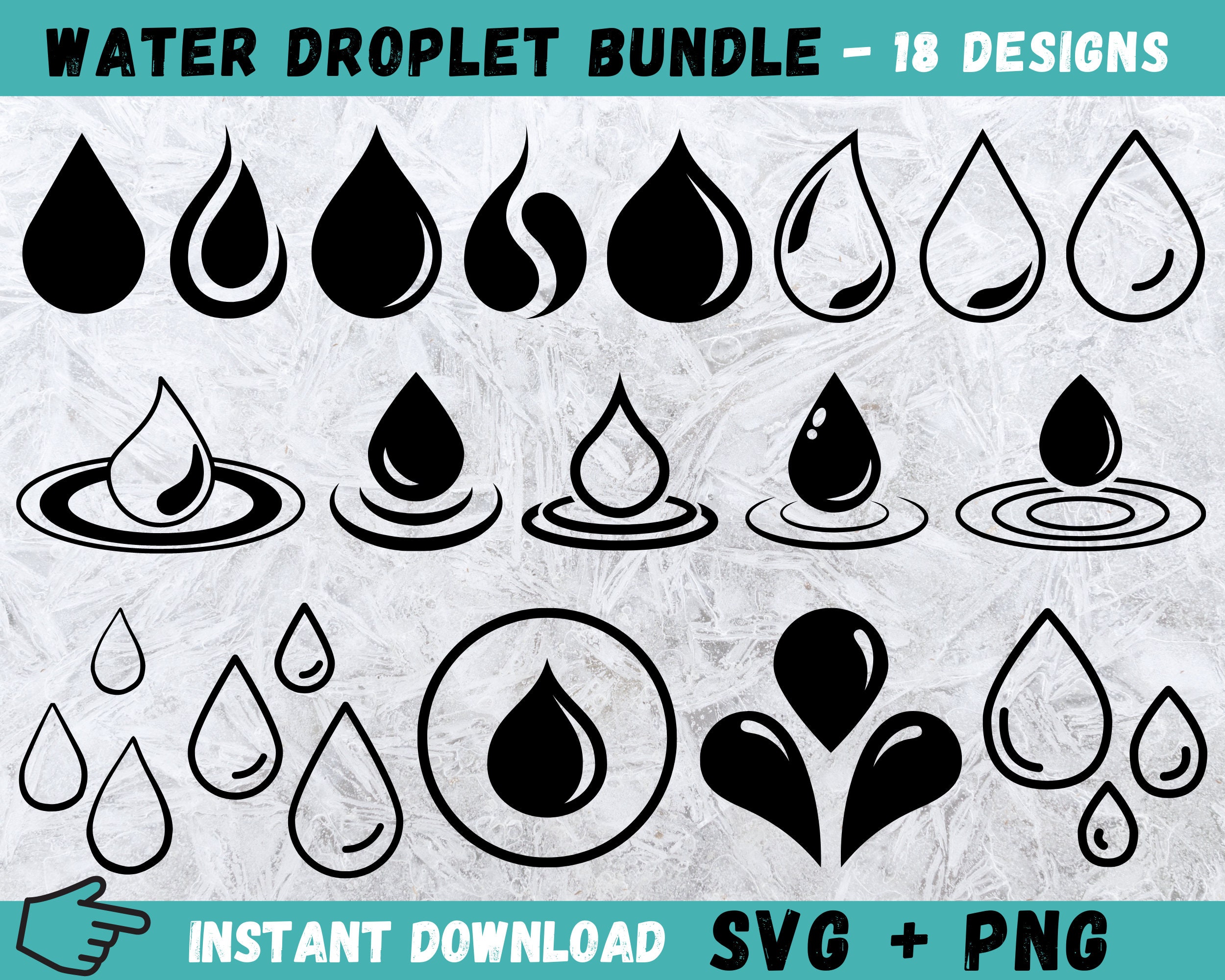 Water Droplet Svg Water Drops Svg Rain Drops Svg Raining Etsy