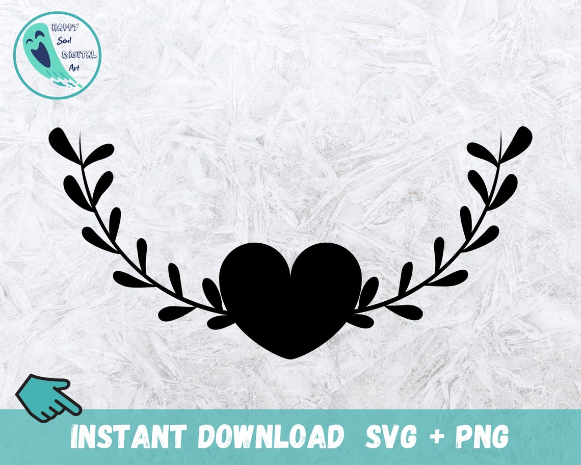 Heart Wreath SVG Heart Wreath Frame Valentine Wreath Svg | Etsy