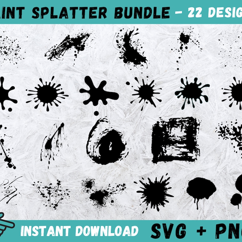 Paint Splatter Svg - Etsy