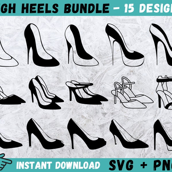 High Heels SVG, Woman Shoes SVG, High Heel SVG, High Heels Circut, Stiletto Heel Silhouette, Red Bottom Svg, High Heel Clip Art,Digital File