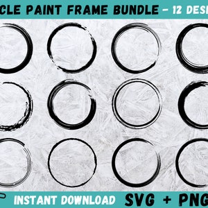 Cercle peinture cadre SVG, cercle cadre Svg, peinture cadre SVG, cercle peinture Svg, cadre Svg Bundle, cadre Svg, cercle cadre Cricut, cadre Cricut