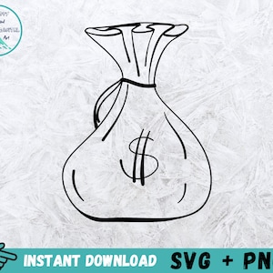 Dollar SVG, Money Bag SVG, Dollar Sign SVG Bundle, Dollar Sign Clip Art, Dollar Sign Cut Files, Money Bag Vector, Dollar Sign Cricut, Png image 6