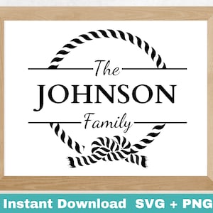 Farmhouse Style Sign, Family Name Sign SVG, Cutting File, Family Frame SVG, Family Sign Svg, Vinyl Stencil HTV, Png, Last Name Sign Png
