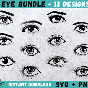 Eye SVG, EYELASHES Svg, Lashes Svg, Eyes Svg, Female Eye Svg, Beauty Eye Svg, Eye Clipart, Instant Download, Eyelash Clipart, Vector, Png