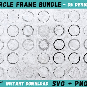 Circle Frame Svg, Circle Wreath Svg, Floral Frame SVG, Floral Wreath Svg, Frame Svg Bundle, Frame Svg, Circle Frame Cricut,Wedding Frame,Png