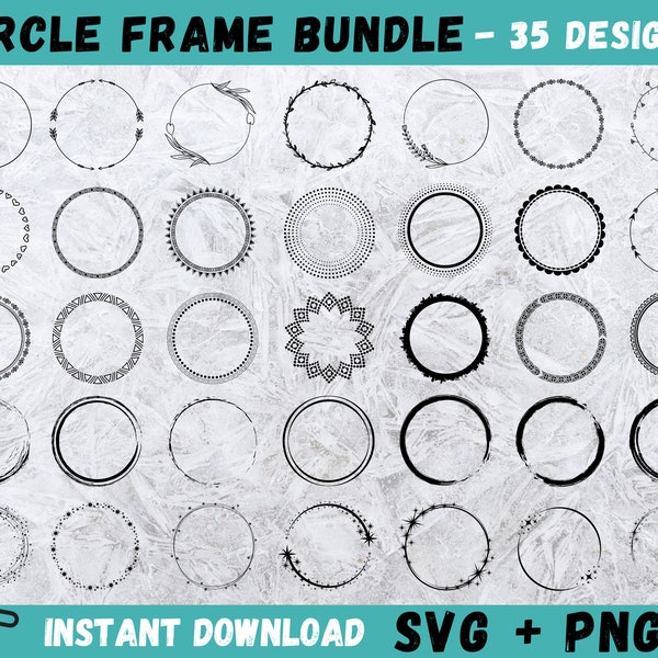 Circle Frame Svg, Circle Wreath Svg, Floral Frame SVG, Floral Wreath Svg, Frame Svg Bundle, Frame Svg, Circle Frame Cricut,Wedding Frame,Png