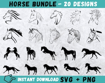 Horse SVG, Horse Cricut, Horse Head Svg, Horse Clipart, Horse Silhouette, Files for Cricut, Horse Vector, Instant Download, Horse Cut File