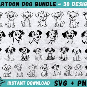 Cartoon Hund SVG, süßer Hund SVG, Welpe geschnitten, Welpen geschnitten Datei, Hund zwart, Cricut-Dateien, Haustier zwar, niedlicher Welpe Clipart, Cartoon Hund Cricut, Cut-Dateien