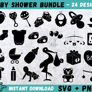 Baby-Dusche SVG, Baby schneiden Dateien, Baby Füße Blatt, Baby Clipart, Sofortiger Download, Baby Cricut, Baby Silhouette, Baby Svg Dateien, Baby Svg Bundle